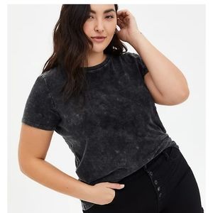 Classic Fit Tunic Tee - Heritage Slub Mineral Wash Black
